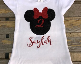 Oh Two-dles Shirt - Minnie Mouse Birthday Shirt - Personalized