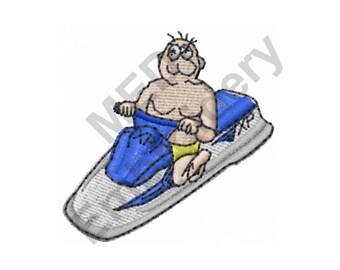 625 Jet Ski Machine Embroidery Design