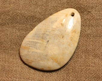 No. 3 4558550021892 55mm fossil coral gemstone pendant
