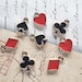 Playing card symbol charms MIX - KC gold