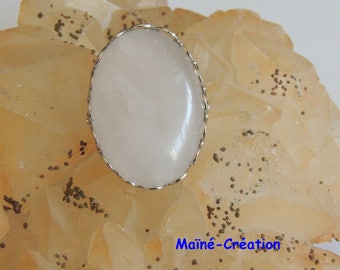 Pale rose Quartz brooch