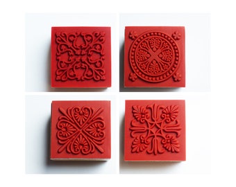 stamp square stand 4 cm, pattern choice
