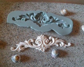 mold silicone resin arabesque for fimo wepam plaster pediment
