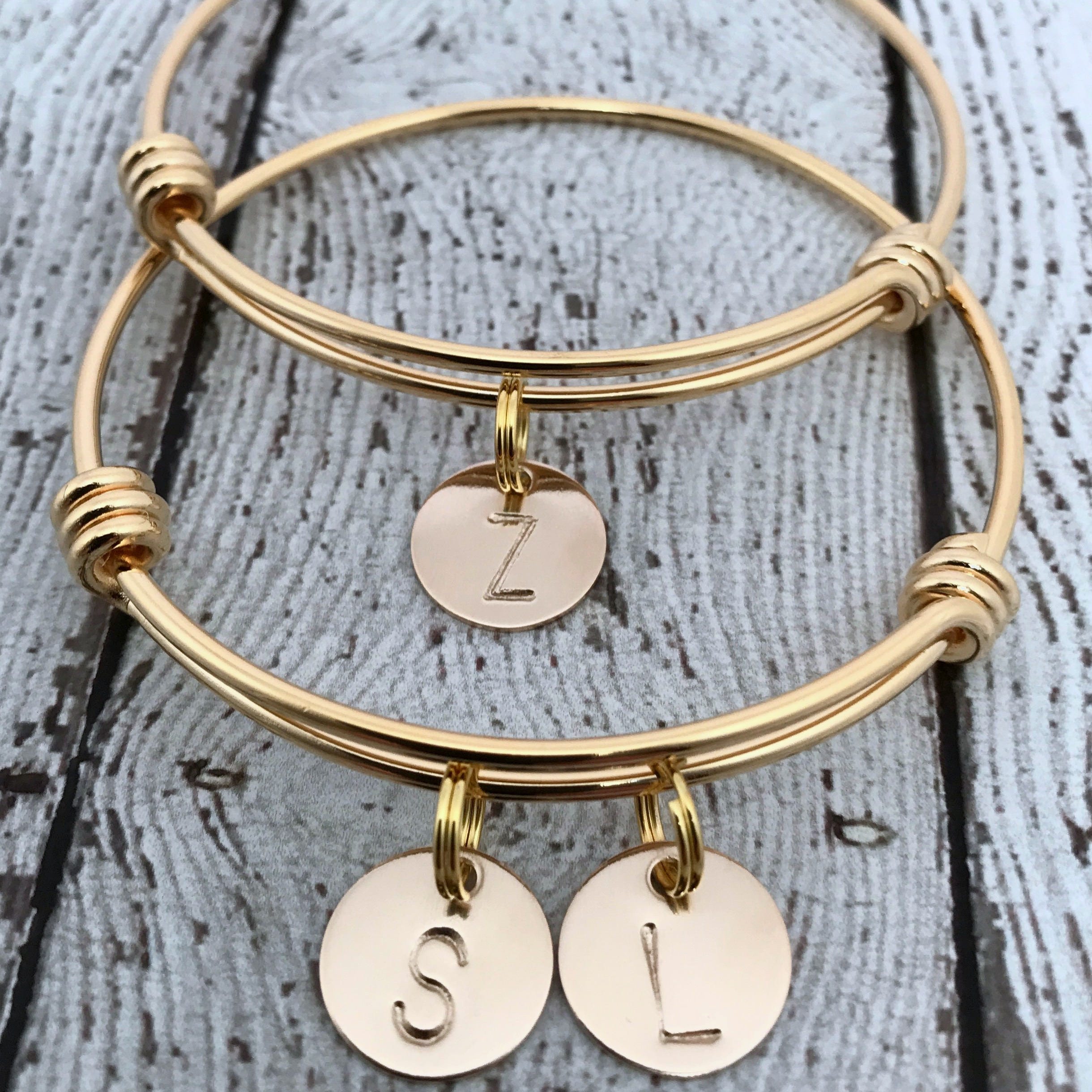 Gold Initial Bracelet Initial Bracelet Gold Charm Bracelet