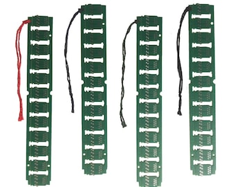 4 PACK Upcycled Circuit Board E-Waste Bookmarks