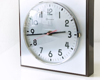 Mid Century wall clock, Bauknecht, West Germany. Space Age