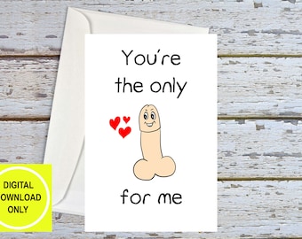 Funny Anniversary Card For Boyfriend, Anniversary Card Him, Sexy Birthday Card, Husband Love Card, Naughty Love Card, Sex Card, Printable