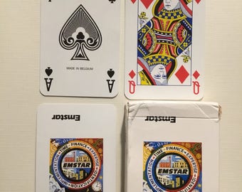 commercial company, Emstar, plactic coated finish playing cards.