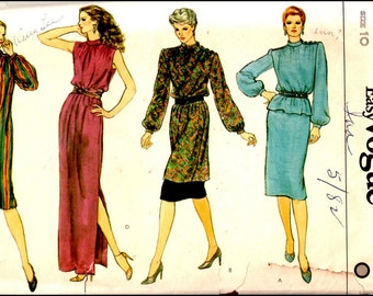 Vogue 8076 Misses' Dress, Tunic Or Top Size 10 Bust 31.5" UNCUT