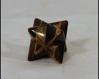Gold Tigereye Merkaba Gemstone Merkaba Metaphysical Chakra Crystal Reiki Stone Meditation Crystal Gifts for Home Birthday Gifts