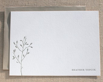 Custom Letterpress Cards with Branches