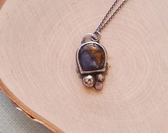 Amethyst Sage Agate Necklace