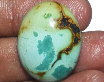 Rare Designer 100%Natural Tibetan Turquoise Gemstone - Turquoise Cabochon - Turquoise Jewelry - Turquoise 29.20 Cts 27x21x8 MM AM 2130