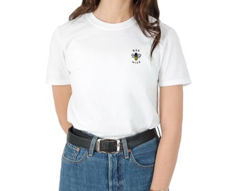Bee Nice Pocket T-shirt Top Shirt Tee Fashion Blogger Grunge Cute Be Funny