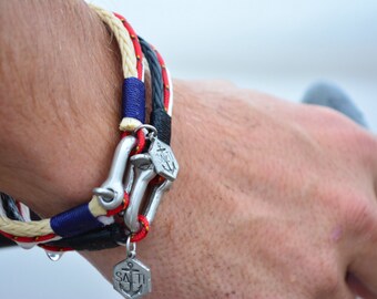 Men's Jewelry SALTI Nautical Bracelet '3rd Wave' FREE Worldwide Shipping Unisex (2 bracelets)