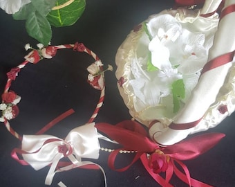 Baskets small bridesmaid wedding band/basket/accessories/Maisonloisirs/weddings/Crown/patales/flower girl basket/sweets/basket