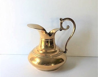 Vintage Brass Pitcher