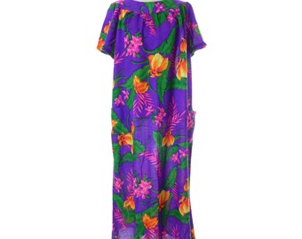 Vintage Bark Cloth Muu Muu Small