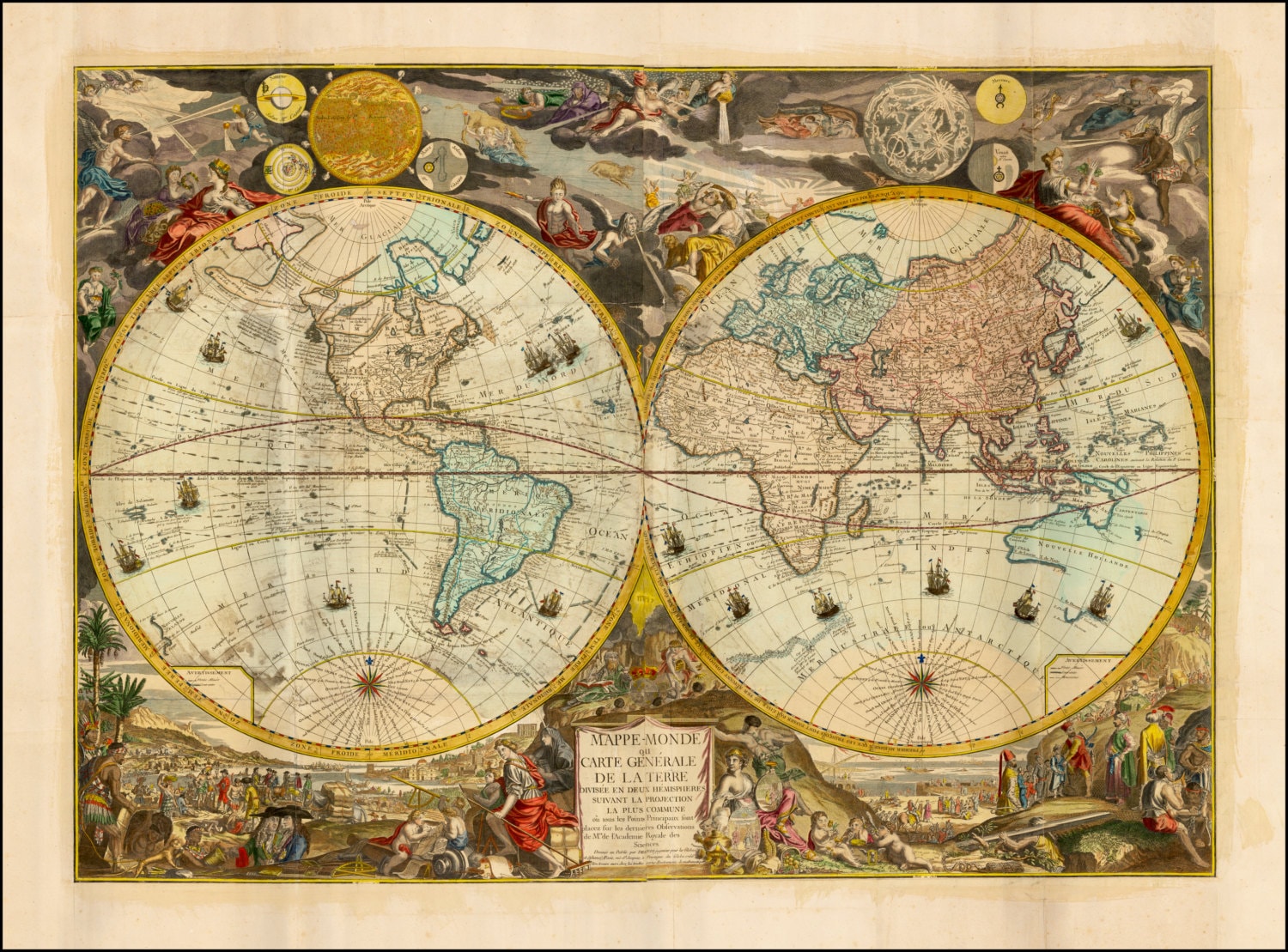 Globe terrestre ancienne carte monde cartes anciennes Globe terrestre ancienne carte monde cartes anciennes