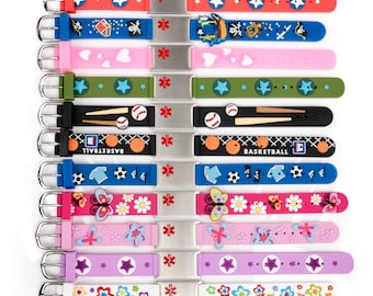 Beautiful children medical emergency Alert ID bracelets, SOS bracelet, Allergy bracelet children