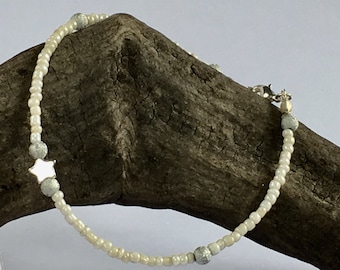 Zilveren ster armband