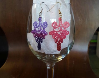 Lace Earrings - Lightweight, multiple colors available