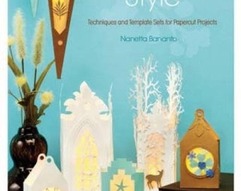SILHOUETTE STYLE -Book & CDRom for PAPERCRAFTING !! Softcover book with Computer Disk ! Nanette Bananto