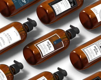 Premade label, premade custom label, cosmetic labels, cosmetic packaging