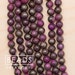 Lot x 10 - Natural Iron Pyrite Round Beads, Hot Pink Pyrite Stone Bead, Gemstone beads, AA Grade, 15.5" Full Strand, 6mm/8mm/10mm, Wholesale