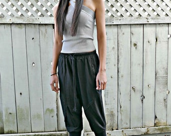 Modern Style Pants #044 Black (zipper pockets)