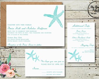 Starfish - Wedding Invitation