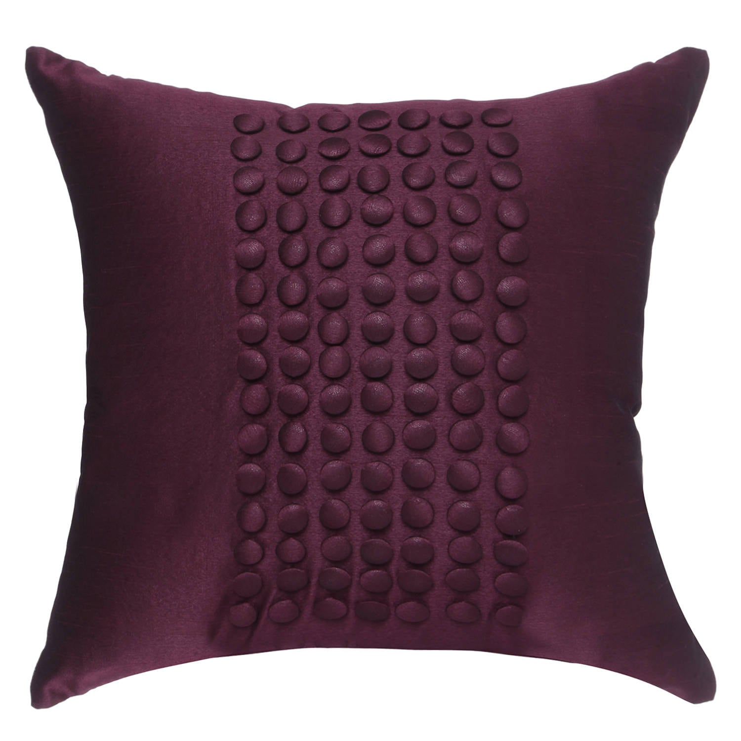 Plum Pillow Cover Minimalist Pillow Solid Plum Throw Pillow