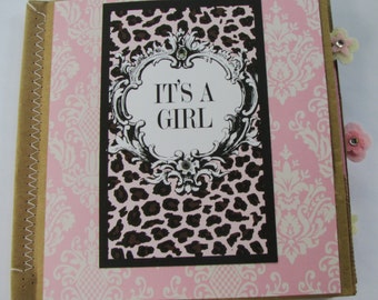 It's A Girl Paperbag Scrapbook