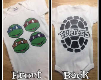 Heroes in a Half Shell Ninja Turtles Inspired Onesie