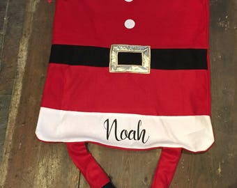 Personalised Santa Present Sack.