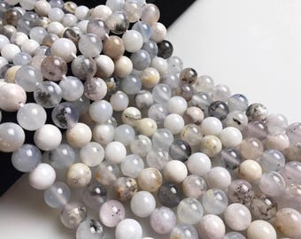 Natural Multi Chalcedony Gemstone Smooth Round Loose Beads Size 6mm/ 8mm/10mm 15.5 Inches Per Strand. R-S-AGA-0034