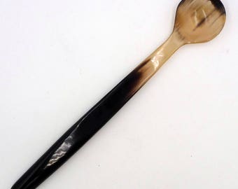 Vintage egg organic zebu Horn spoon / jam / honey or baby