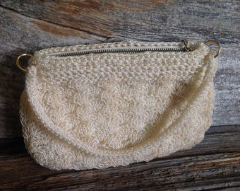 Vintage Caviar Beaded Evening Bag bridal/ wedding/ bride/ party