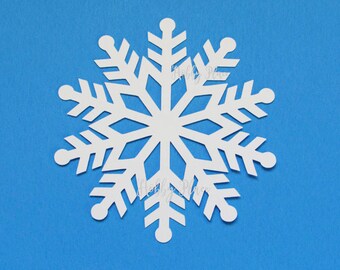 paper snowflakes cutouts white snowflake die cuts paper snowflake cutouts Cardstock Snowflake Snowflake Paper Punch Snowflake decor