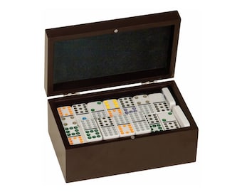 Custom engraved dominoes / Dice and Tile Games / 92 Dominos / Double Twelves Dominos Set / Tile Game