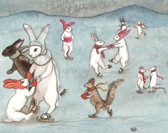 Skating Party- Limited edition fine art print