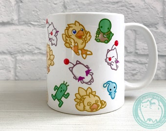 Final Fantasy Mascot Mug - Chocobo Cactuar Moogle