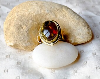 Amber ring from Mexico - Chispitas