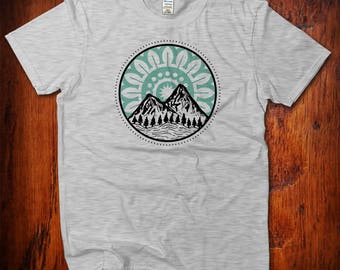 Mountain tshirt | Etsy