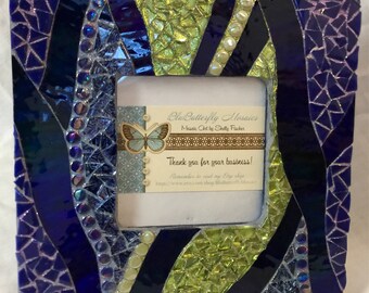 Blue& Green Mosaic Picture Frame