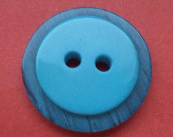 10 light blue buttons blue 20mm (1174)