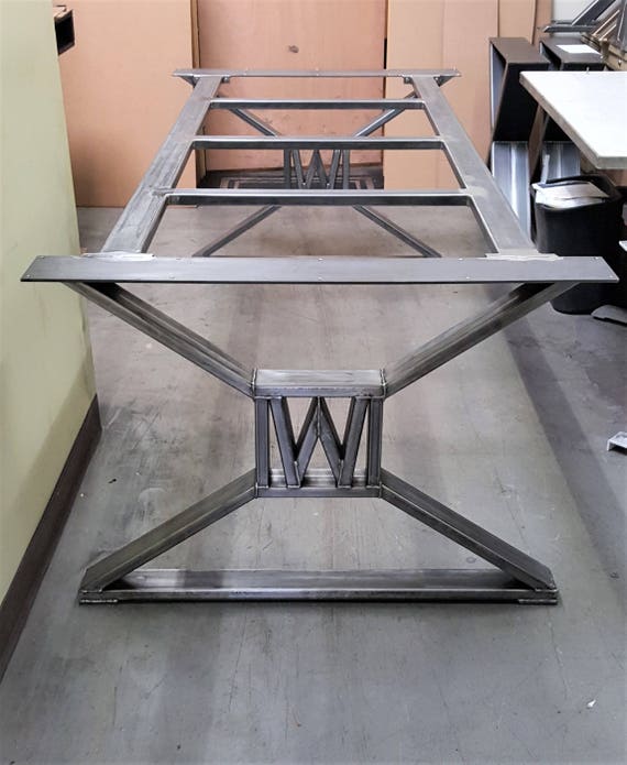Modern Industrial Dining Table Legs with builded