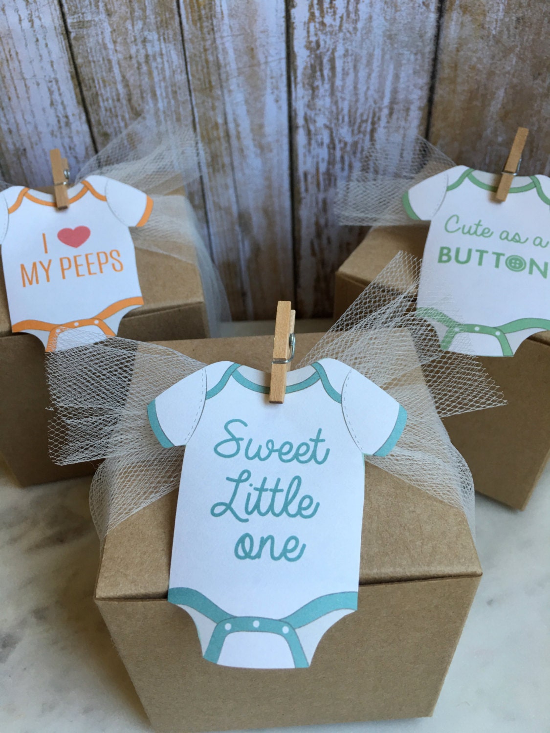8 Baby Shower Favor Boxes Baby Shower Favors Custom Baby