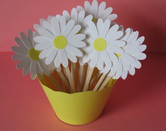 Daisy Cupcake Toppers (12CT)