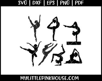 Dance SVG, Dancer Silhouette, Cheer SVG, Ballerina SVG, girly svg, silhouette files, svg designs, svg files, svg design, silhouette svg, svg